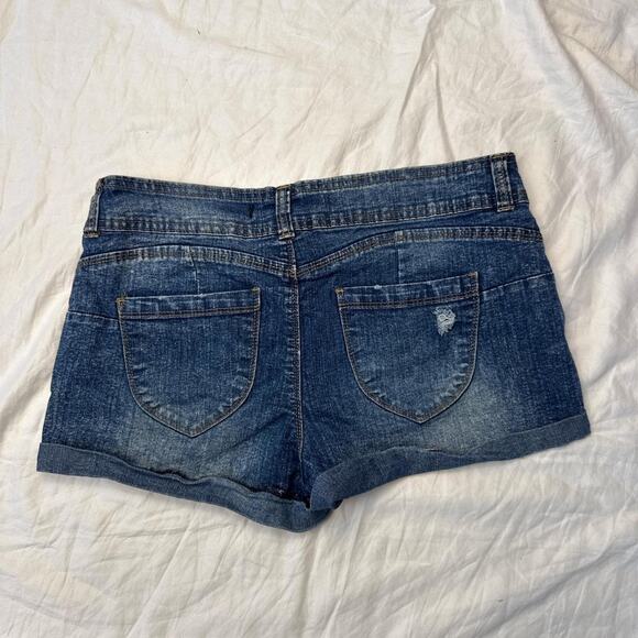 Bluenotes low rise blue denim shorts - size 29 - Picture 3 of 7